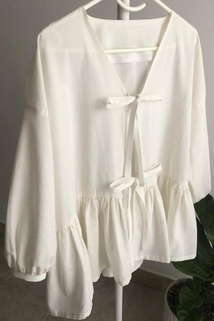 Front Tie Blouse