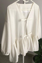 Front Tie Blouse