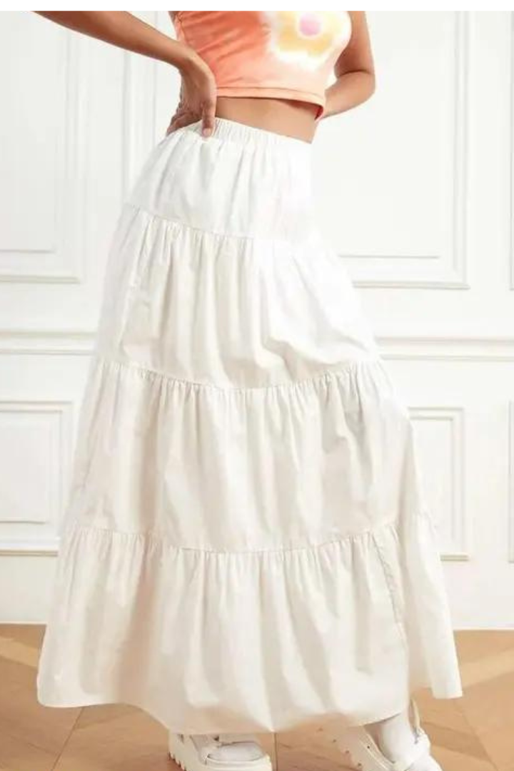 Maxi Skirt White – Wild Winds Pk