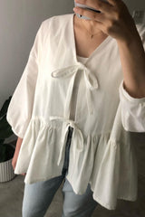 Front Tie Blouse