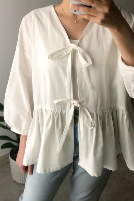 Front Tie Blouse