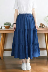 Tiered Skirt Dark Shade