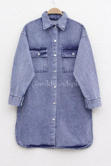 Denim  over sized  shirts