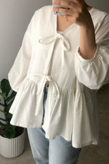 Front Tie Blouse