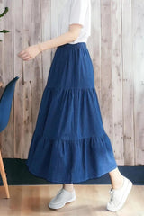 Tiered Skirt Dark Shade