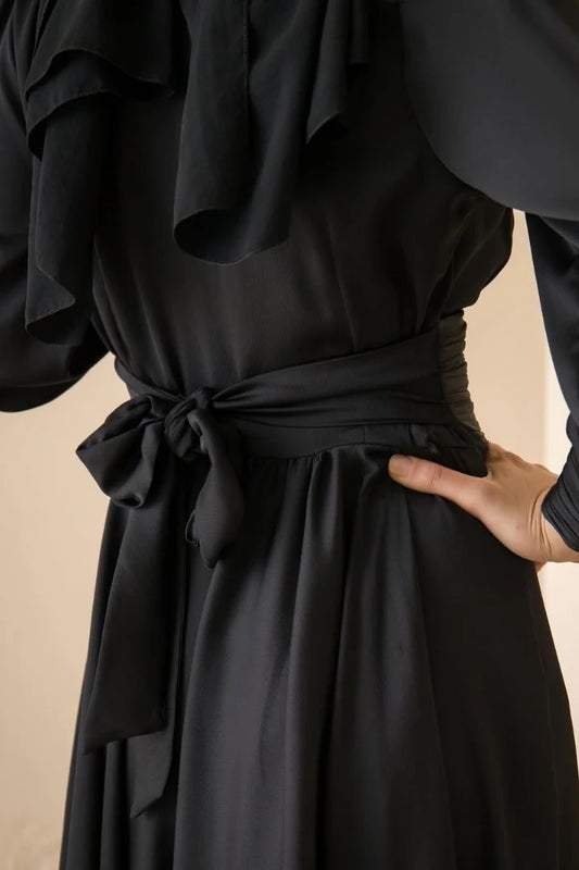 Ivory silk dress