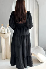 midi puff sleeves