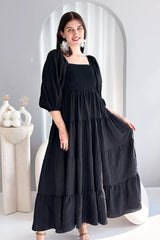 midi puff sleeves