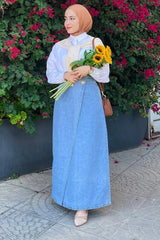 Cross line skirt